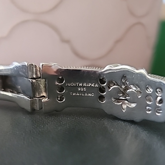 Judith Ripka Silver Bracelet with Amethyst Highlights - Picture 3 of 5